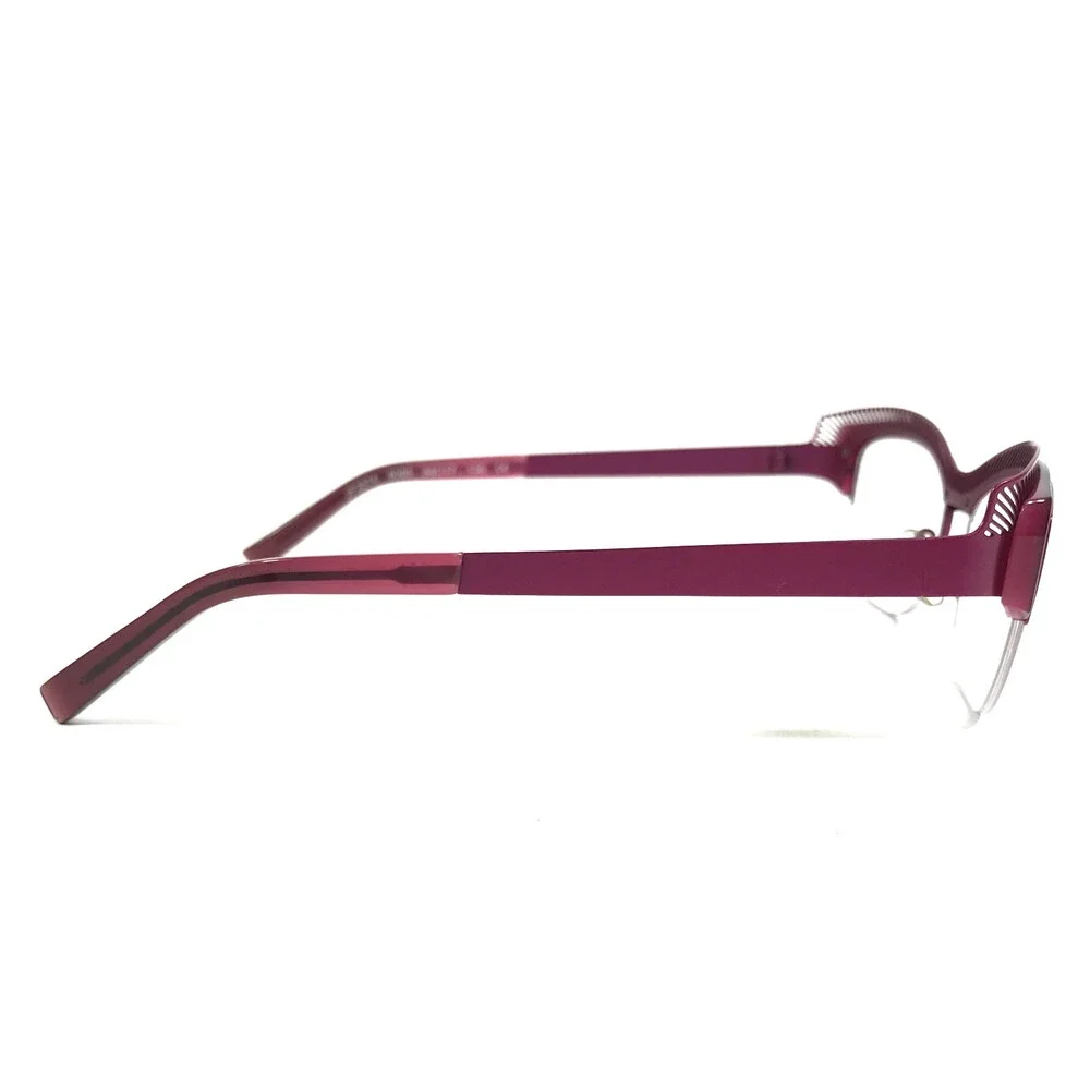 J.F. Rey Eyeglasses Frames JF2574 8085 Purple Pink Cat Eye Half Rim 54-17-136